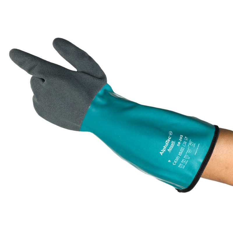 GUANTES ALPHATEC 58-201 DE PROTECCIÓN QUÍMICA Y TÉRMICA – Hidroca