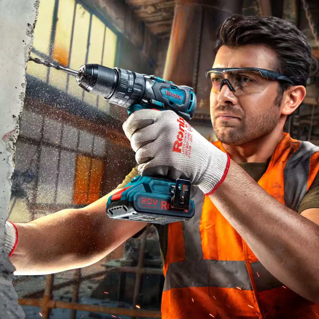 KIT TALADRO PERCUTOR INALAMBRICO DE 1/2"(13MM) CON 2 BATERIAS Y CARGADOR