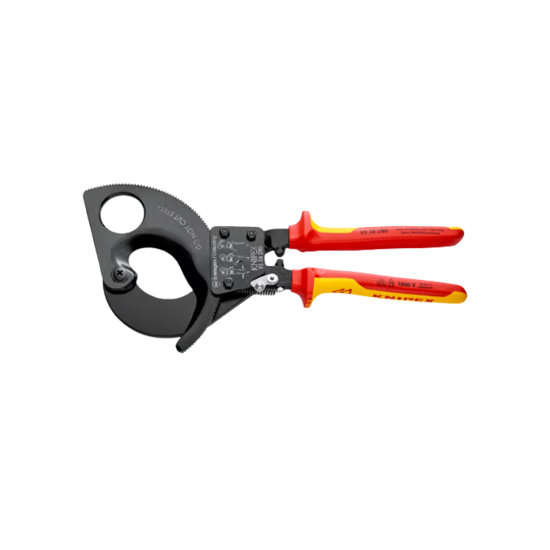 CORTADORA DE CABLE TIPO RACHET PARA COBRE Y ALUMINIO CAPACIDAD HASTA 750 MCM 1000V