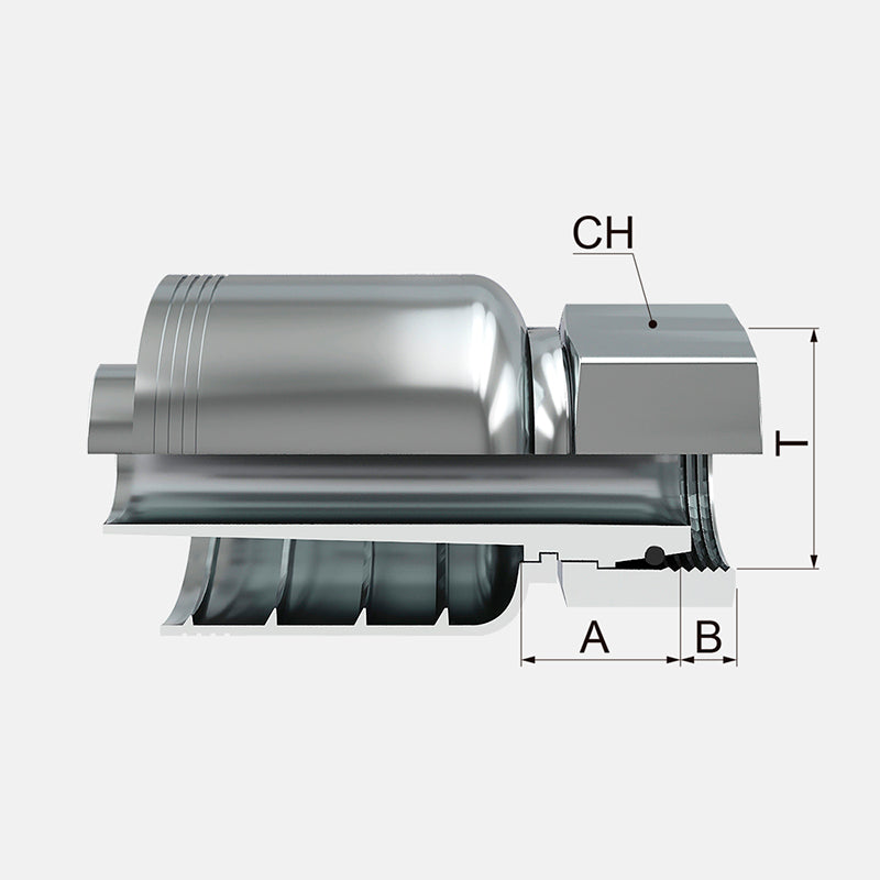 HEMBRA GIRATORIA RECTA METRICA CONO 24 SERIE LIGERA