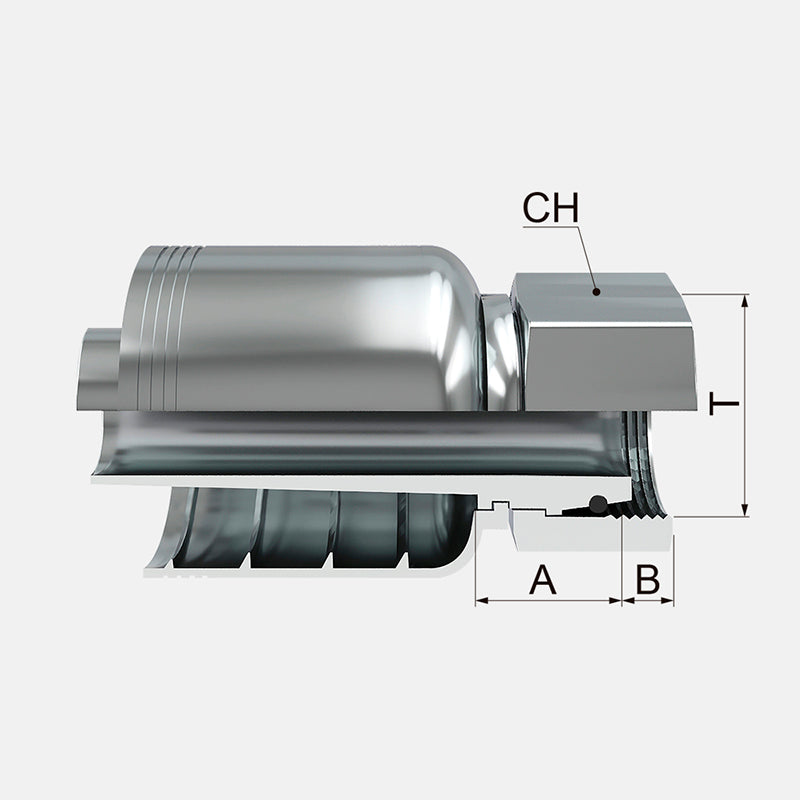HEMBRA GIRATORIA RECTA METRICA CONO 24 SERIE PESADA