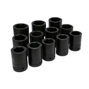 JUEGO DE 12 DADOS DE IMPACTO LARGO EN PULGADAS 1"