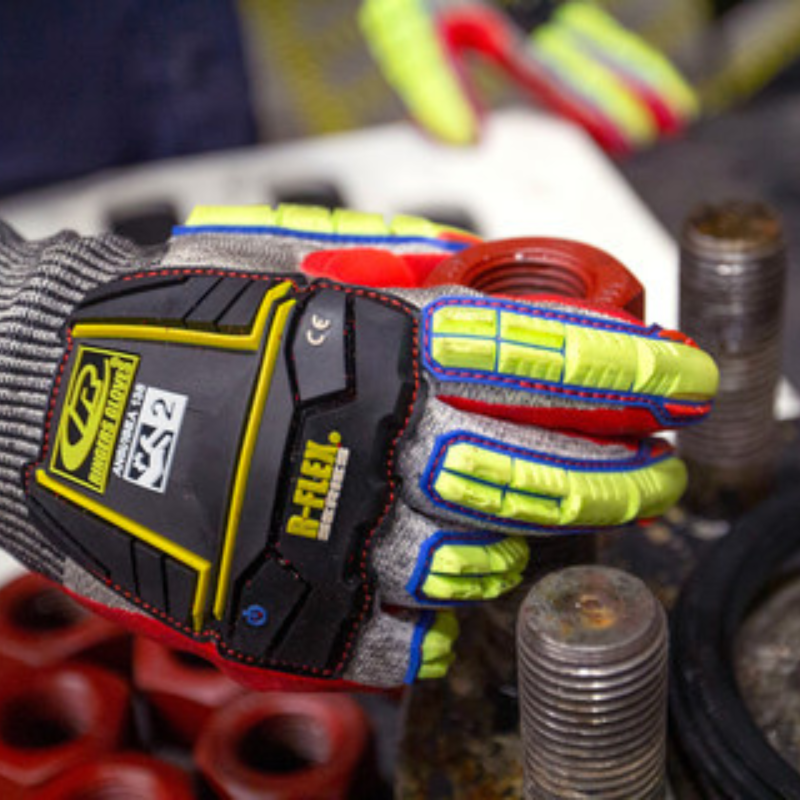 GUANTES RINGERS R065 ANTI IMPACTOS RESISTENTE A CORTES CON PALMA RECUBIERTA