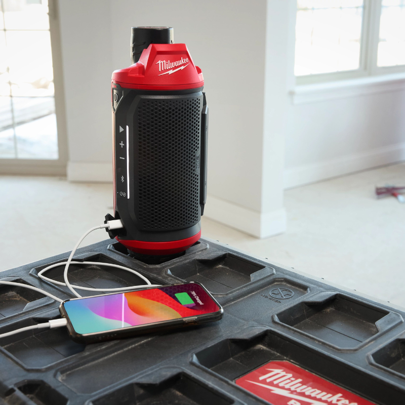 BOCINA PARA OBRA M12™ BLUETOOTH® CON COMPATIBILIDAD PACKOUT™ (HERRAMIENTA SOLA)