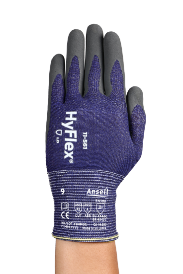 GUANTE HYFLEX 11-561 CON RECUBRIMIENTO DE NITRILO RESISTENTE A CORTES