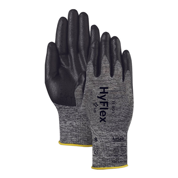 GUANTES HYFLEX 11-801 DE NYLON CON PALMA DE ESPUMA DE NITRILO