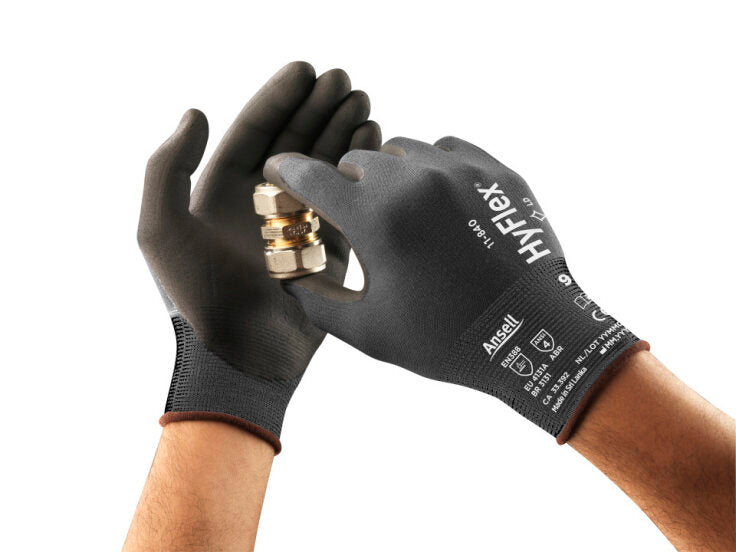 GUANTES HYFLEX 11-840 CON PALMA DE ESPUMA DE NITRILO