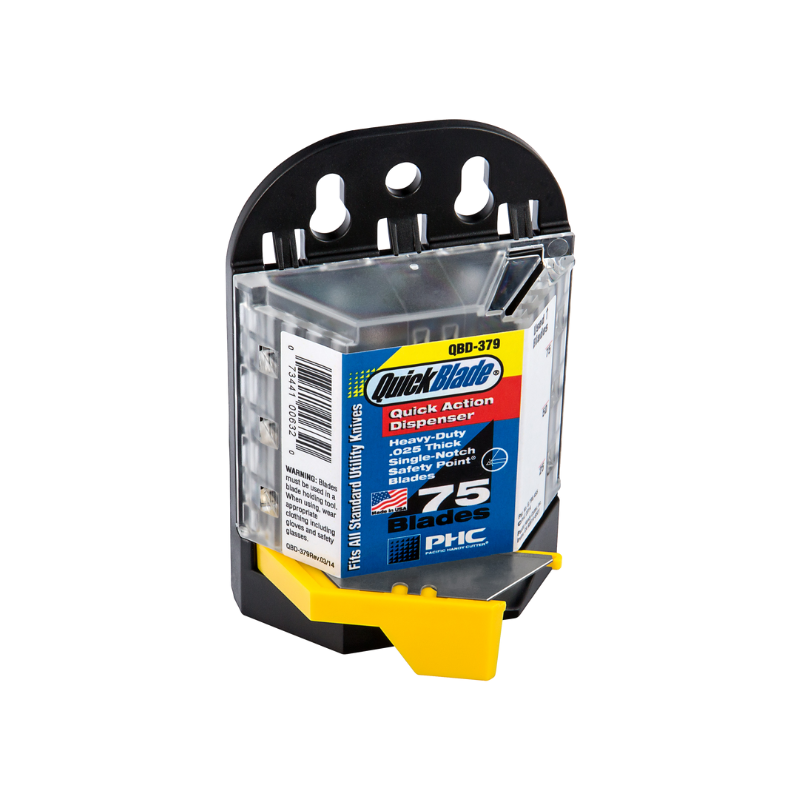 DISPENSADOR DE HOJAS DE CUCHILLAS CON PUNTA DE SEGURIDAD (75 HOJAS) PHC