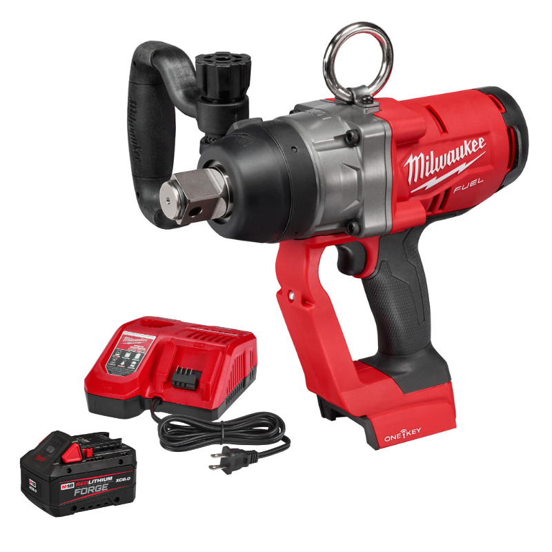PREVENTA COMBO LLAVE DE IMPACTO DE 1" INALAMBRICA + KIT DE CARGADOR Y BATERIA FORGE XC8.0