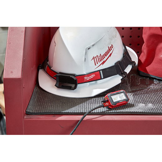 LAMPARA MAGNETICA PARA CASCO RECARGABLE POR USB