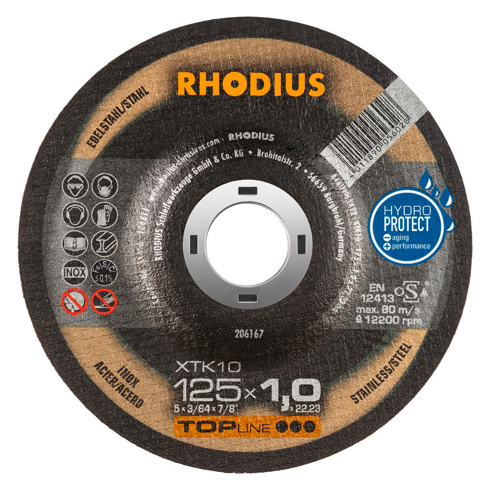 DISCO ABRASIVO CORTE METAL EXTENDIDO 5" X 0.045 (1.5MM) X 7/8 T42 TOP