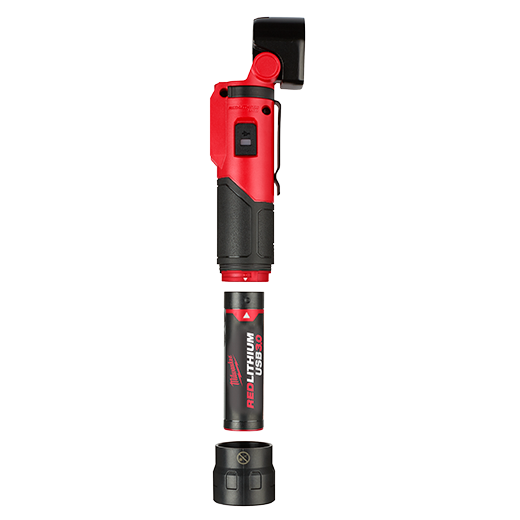 LAMPARA LED TIPO FLASHLIGHT CABEZA ARTICULADA, 500 LUMENS, RECARGABLE POR USB