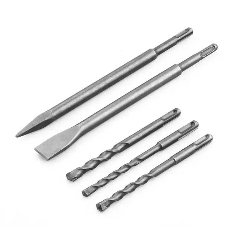 COMBO ROTOMARTILLO + JUEGO DE BROCAS Y CINCELES + MARTILLO + CIZALLA CORTAPERNOS 14” + LINTERNA