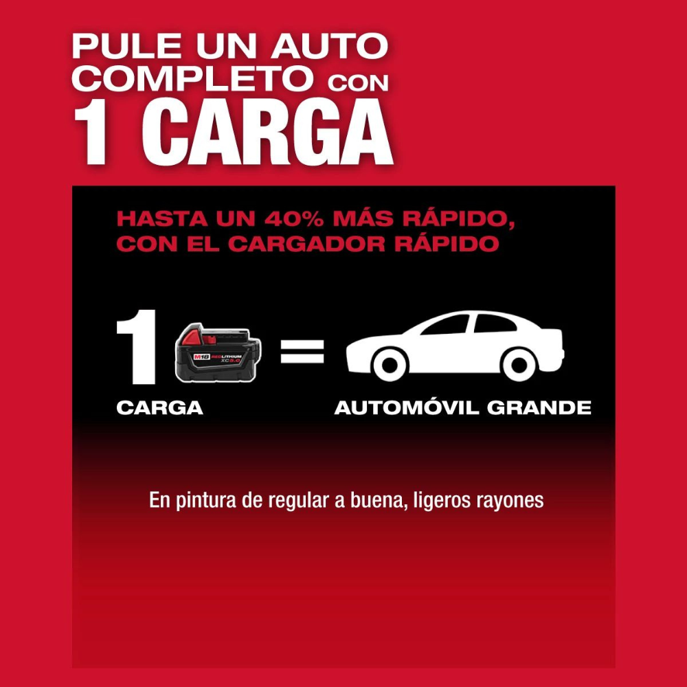 PULIDORA INALAMBRICA DE 7" CON VELOCIDAD VARIABLE M18 FUEL (HERRAMIENTA SOLA)