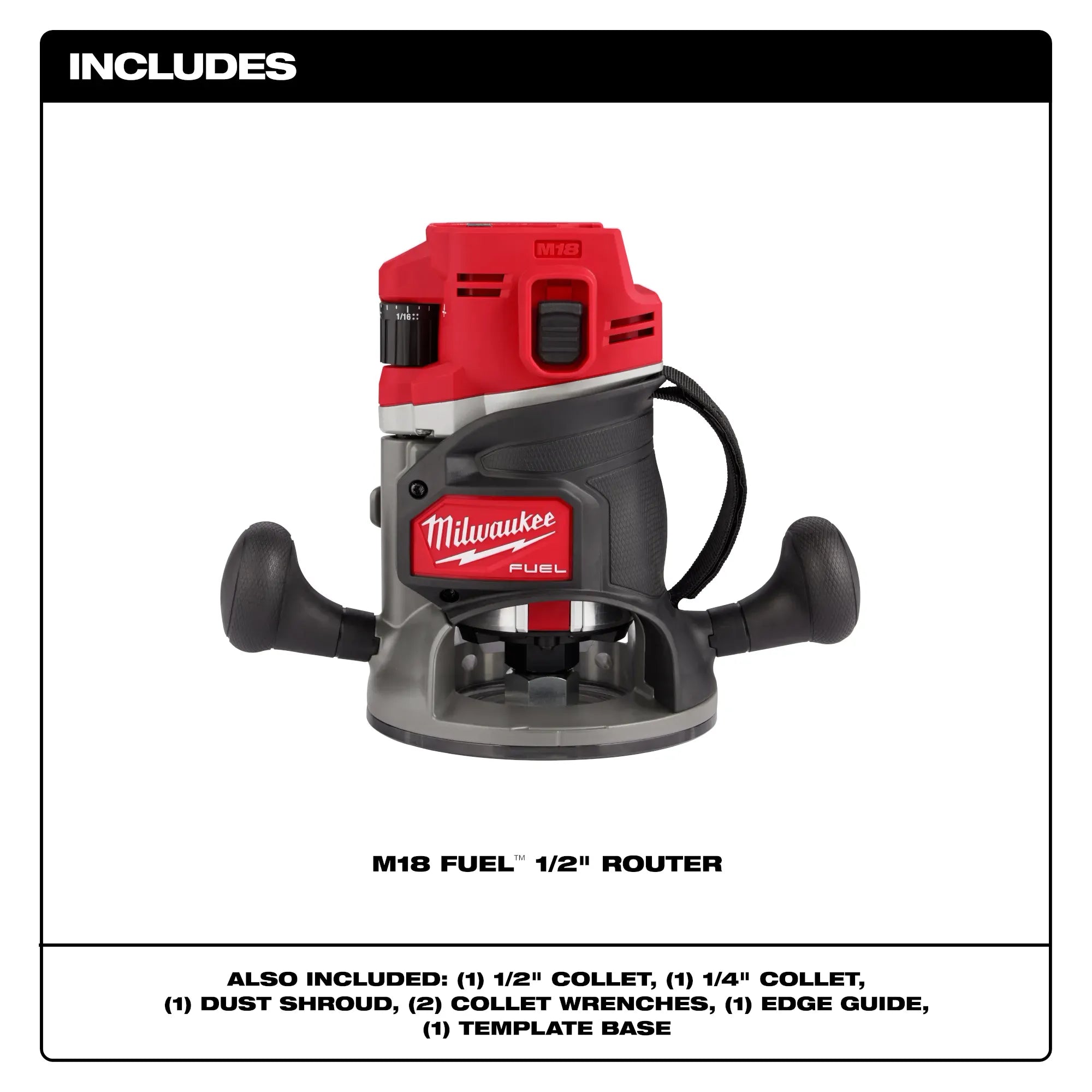 ROUTER DE 1/2" M18 FUEL (HERRAMIENTA SOLA)