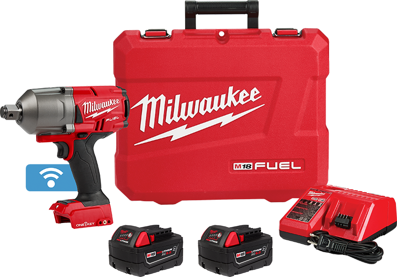 KIT LLAVE IMPACTO 3/4" + BATERIA FORGE 8.0 + ORGANIZADOR + GUANTES + LINTERNA TIPO BOLIGRAFO