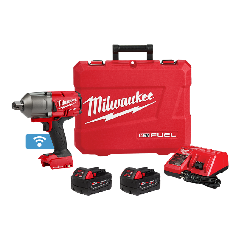 KIT DE LLAVE DE IMPACTO DE 3/4 DE ALTO TORQUE + LLAVE DE IMPACTO DE TORQUE MEDIO M18 DE 1/2"