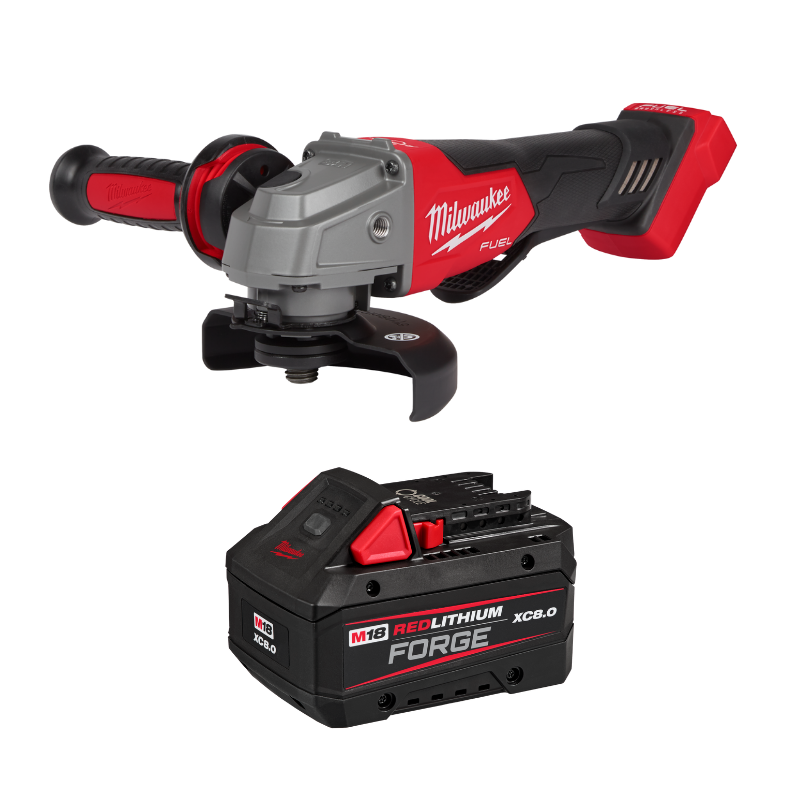 COMBO ESMERIL INALAMBRICO 4-1/2"/5" M18 FUEL + BATERIA FORGE 8.0