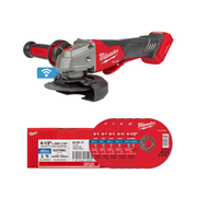 ESMERILADORA M18 4-1/2" - 5" + 25 DISCOS DE CORTE PARA METAL 4-1/2"