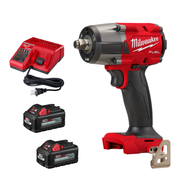 COMBO LLAVE DE IMPACTO M18 DE 1/2" TORQUE MEDIO + KIT DE CARGADOR Y 2 BATERIAS XC 6.0