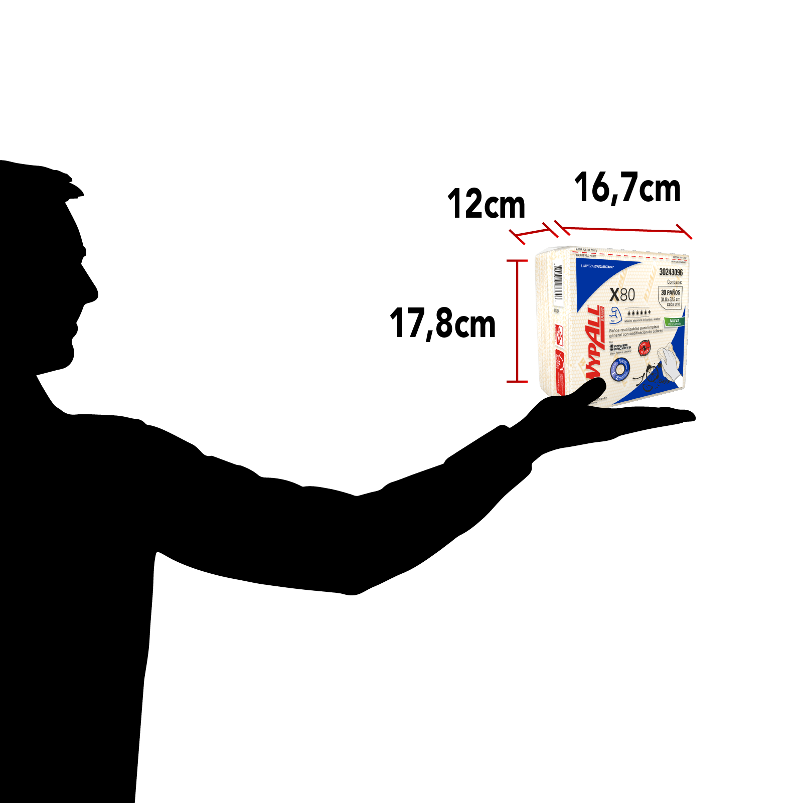 PAÑO INDUSTRIAL WYPALL X-80 AMARILLO 1X30