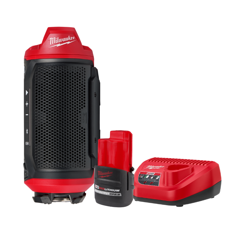 BOCINA M12™ BLUETOOTH® PACKOUT™ + CARGADOR + BATERIA CP2.5
