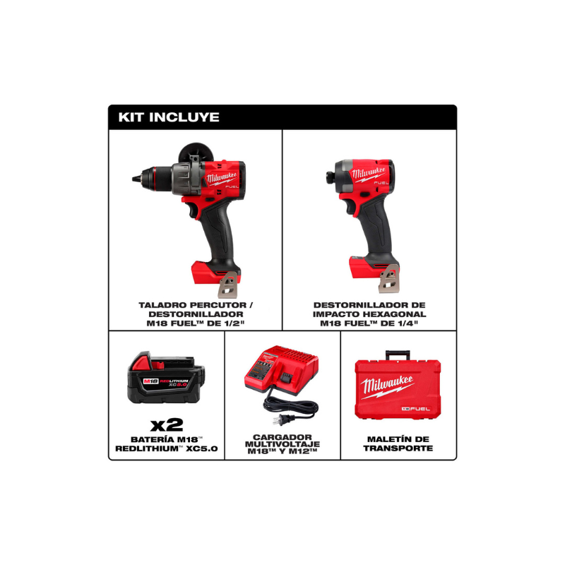 TALADRO INALÁMBRICO DE 1/2" Y ATORNILLADOR EN KIT