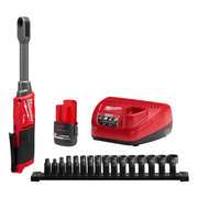 RATCHET INALAMBRICO EXTENDIDO M12 FUEL™ INSIDER™ EN KIT PARA 1/4" Y 3/8" C/ 1 BATERIA Y CARGADOR (INCLUYE DADOS METRICOS Y SAE)