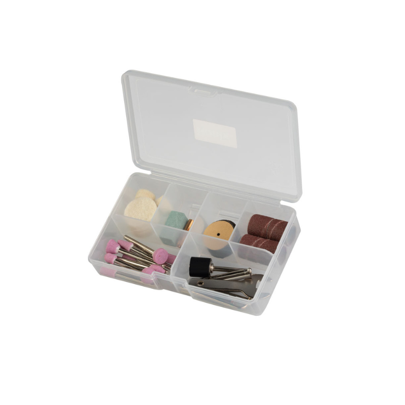 JUEGO DE MINI AMOLADORA KIT DE HERRAMIENTAS ROTATIVAS 130W