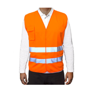 CHALECO REFLECTIVO NARANJA 2 CINTAS