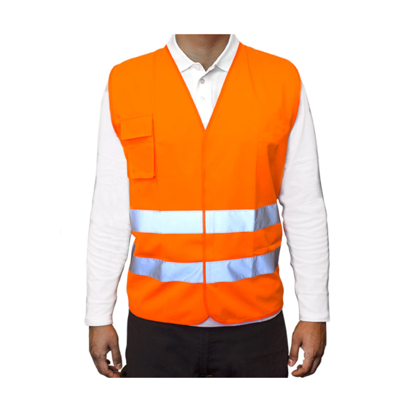 CHALECO REFLECTIVO NARANJA 2 CINTAS