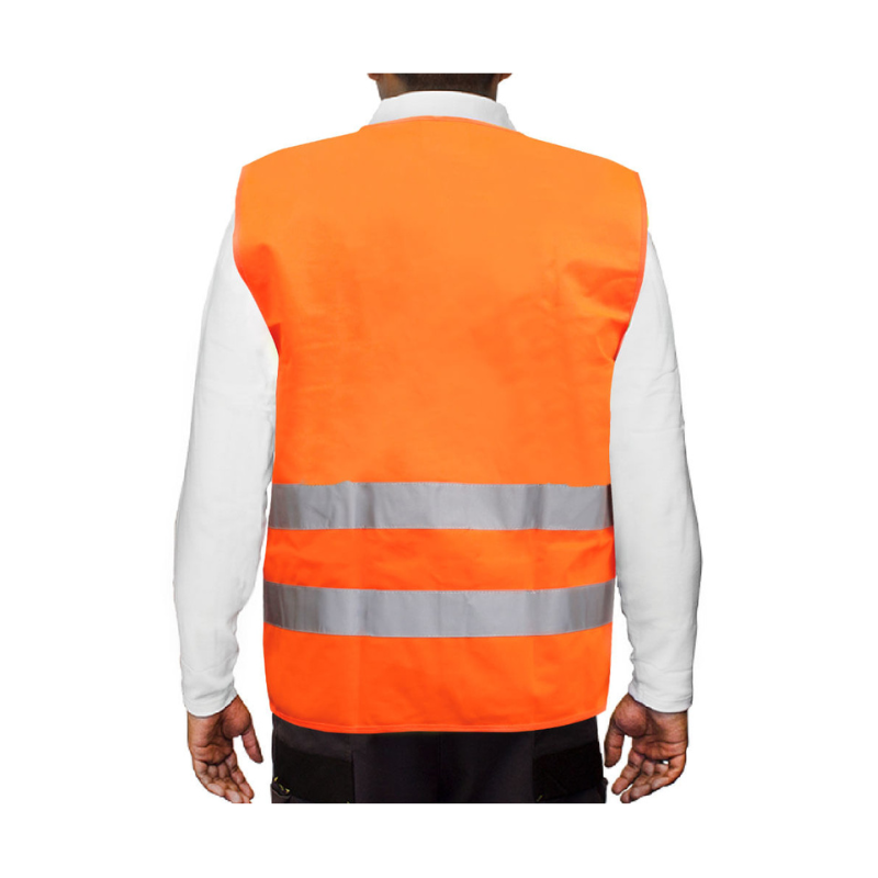 CHALECO REFLECTIVO NARANJA 2 CINTAS