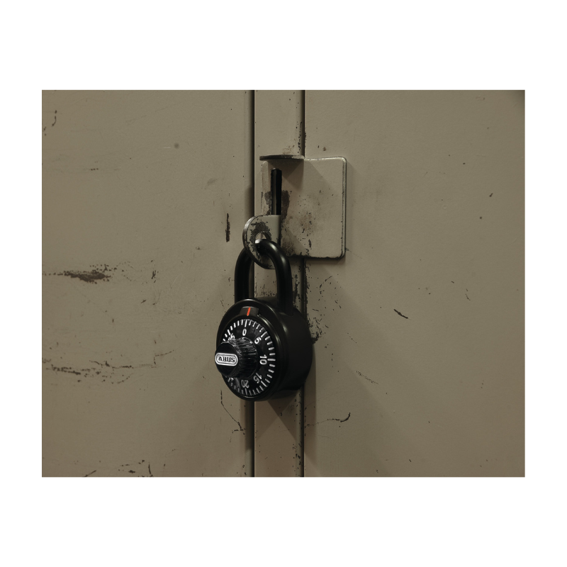 CANDADO DE ACERO CIRCULAR NEGRO CON COMBINACIÓN DE 3 DIGITOS MM (78KC/50 KC507)