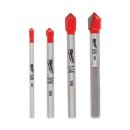 SET DE BROCAS PARA VIDRIO Y PORCELANA DE 4 PIEZAS