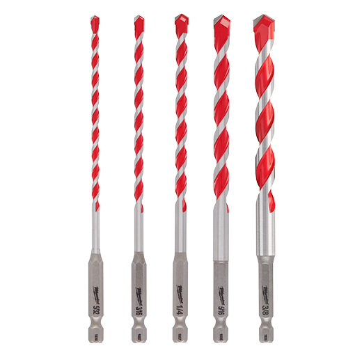 SET DE BROCAS PARA CEMENTO DE CARBURO DE 5 PIEZAS