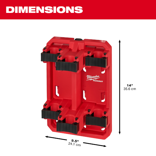 RACK LARGO PARA HERRAMIENTAS MODULO PACKOUT