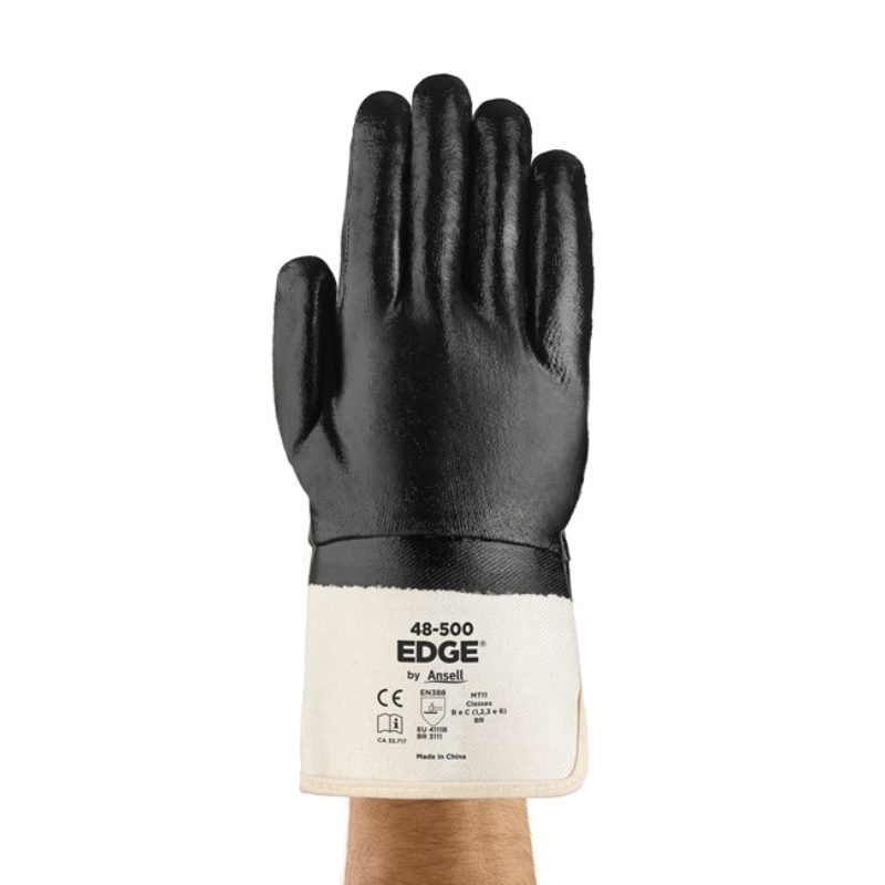 GUANTE EDGE 48-500 DE PUÑO ABIERTO CON RECUBRIMIENTO DE NITRILO (PAR)