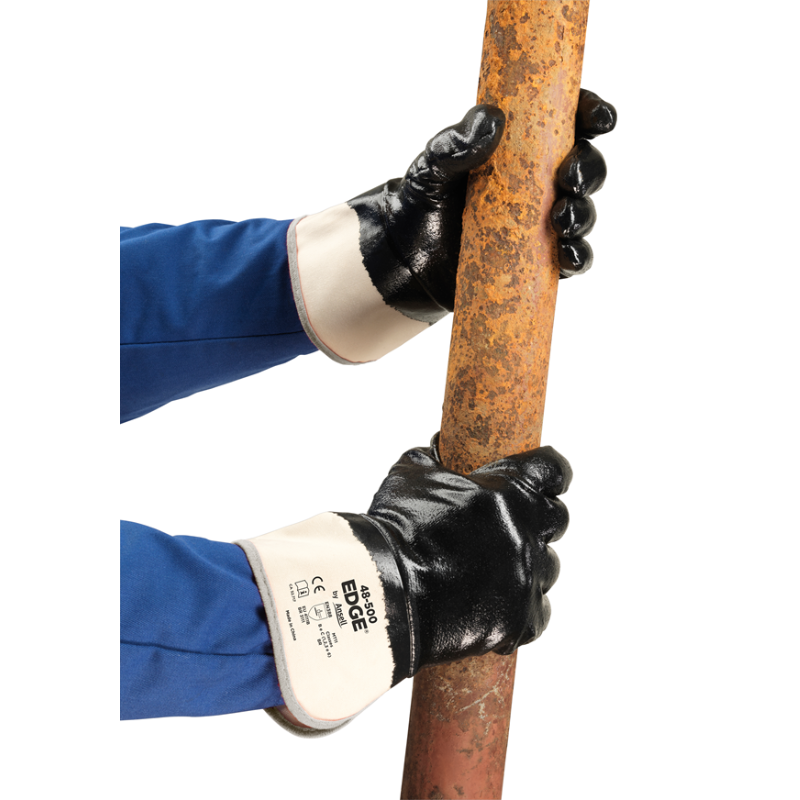 GUANTE EDGE 48-500 DE PUÑO ABIERTO CON RECUBRIMIENTO DE NITRILO (PAR)