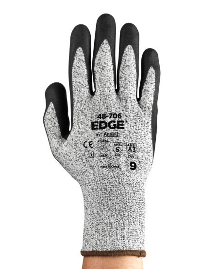 GUANTES EDGE 48-706 CUT 5 CON PALMA DE ESPUMA DE NITRILO