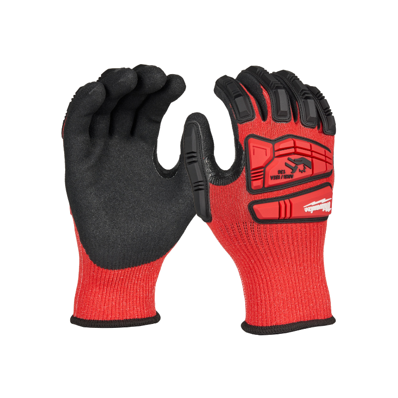 GUANTES CONTRA IMPACTOS RECUBIERTOS DE NITRILO CON PROTECCIÓN CONTRA CORTES DE NIVEL 3 TALLA M