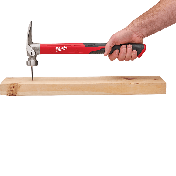 MARTILLO DE CARA PLANA DE 19 OZ CON MANGO DE FIBRA DE VIDRIO	2