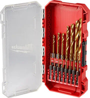 JUEGO DE BROCAS HSS TITANIO MANGO HEXAGONAL 15 PC SHOCKWAVE™ RED HELIX™ TITANIUM