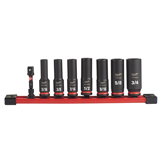 SET DE DADOS DE IMPACTO DE 3/8" DE 8 PIEZAS