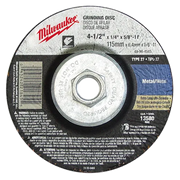 DISCO ABRASIVO DESBASTE METAL 4-1/2 X 1/4 X 5/8-11 T27