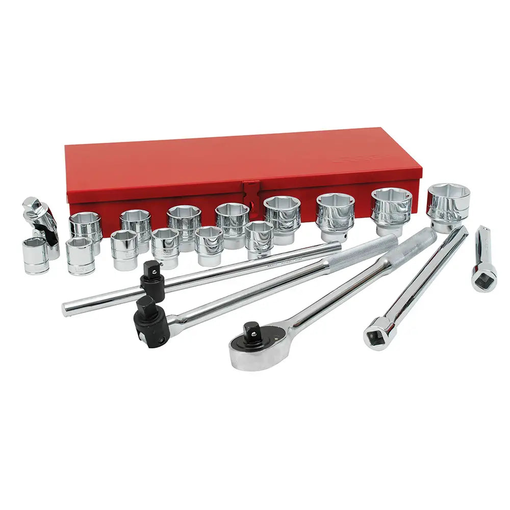 JUEGO DE DADOS CORTOS Y ACCESORIOS 3/4"