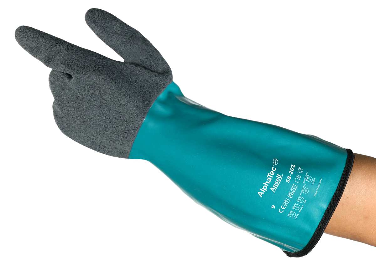 GUANTES ALPHATEC 58-201 DE PROTECCIÓN QUÍMICA Y TÉRMICA