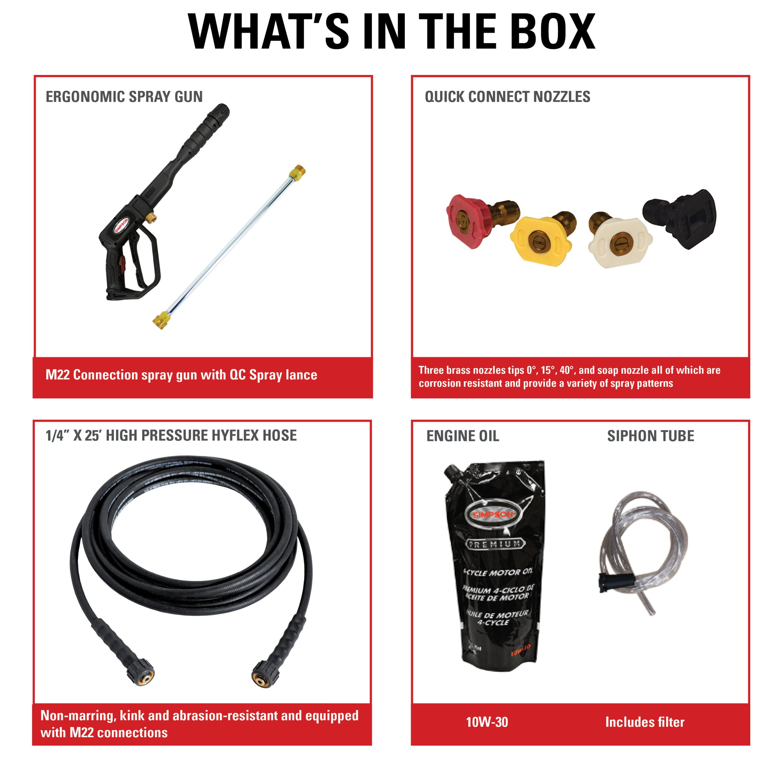 HIDROLAVADORA A GASOLINA DE 3100 PSI 2.3 GPM Y MOTOR CRX®165 (USO RESIDENCIAL)