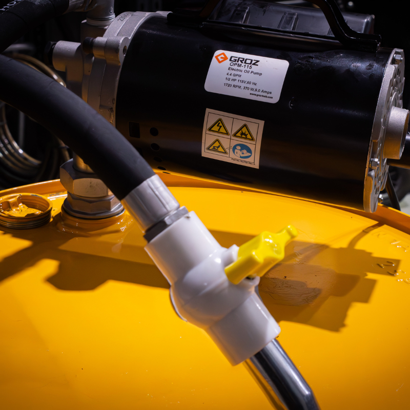 BOMBA DE ACEITE ELÉCTRICA 115V AC, MOTOR 1/2 HP.