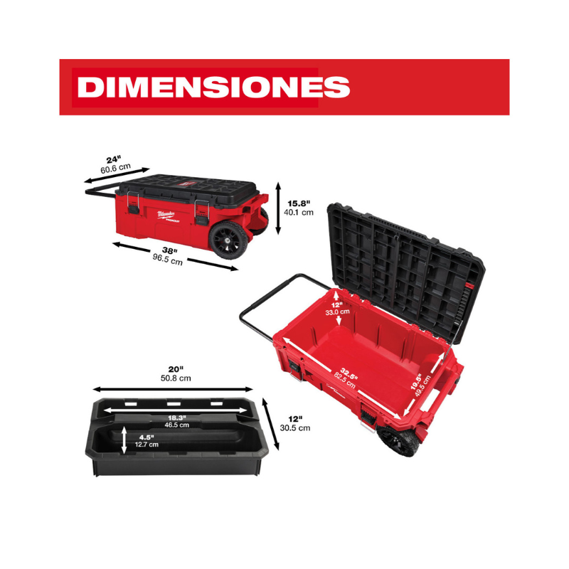 CAJA ESTILO COFRE CON RUEDAS PACKOUT