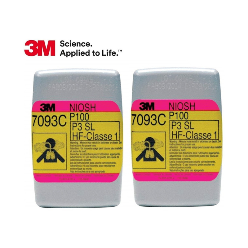 FILTRO TIPO CARTUCHO P100 PARA PARTÍCULAS Y ALIVIO DE VAPORES ORGÁNICOS Y GASES ÁCIDOS (PAR)